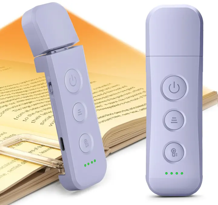 12-LED USB-C Rechargeable Clip-On Book Light — Portable Reading Lamp