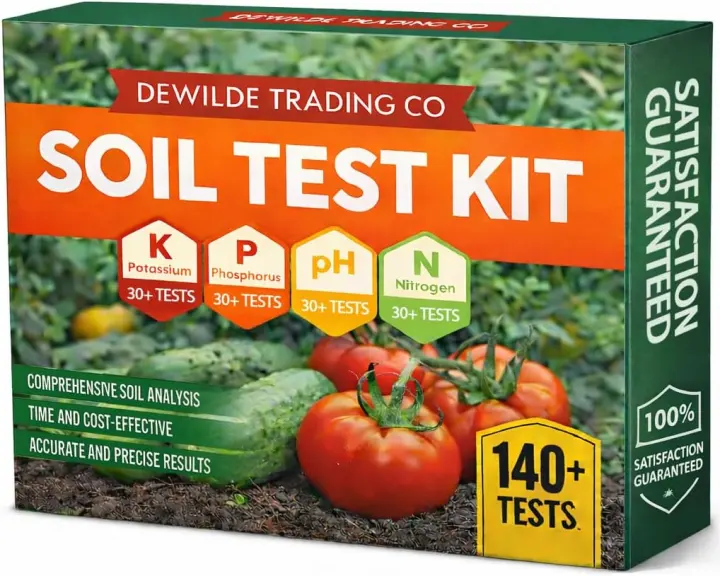 140-Test Soil Analysis Kit (2026 Instructions) — pH, N, P, K & Ammonia