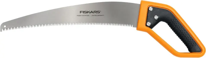 15" PowerTooth D-Handle Hand Saw — Razor-Sharp Stainless Steel Blade