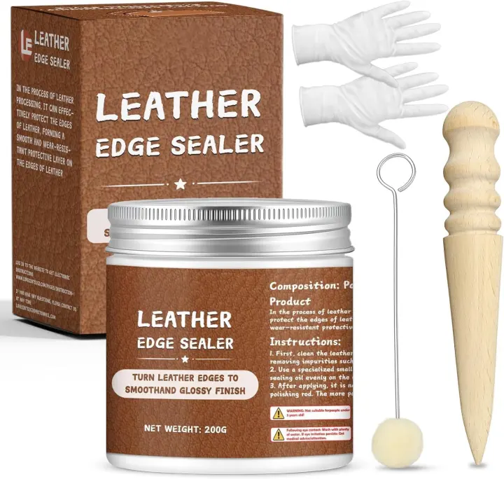 200g Leather Edge Sealer Kit — Burnishing Gum for Leather Edges