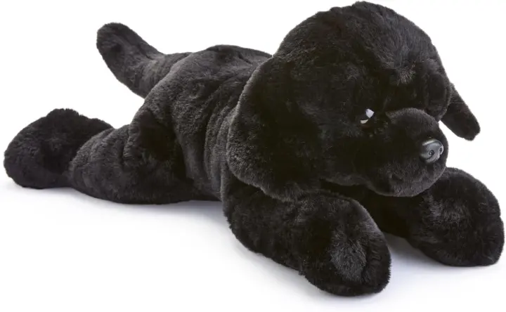 22-Inch Black Labrador Adopt-A-Pet Plush — Ultra-Soft Stuffed Puppy