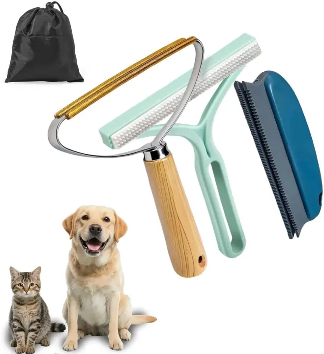 2nd‑Gen Pet Hair Remover — 3‑Pack Reusable Fur & Lint Scrapers