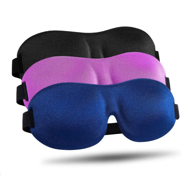 3-Pack 3D Contoured Sleep Mask for Side Sleepers — Zero Eye Pressure