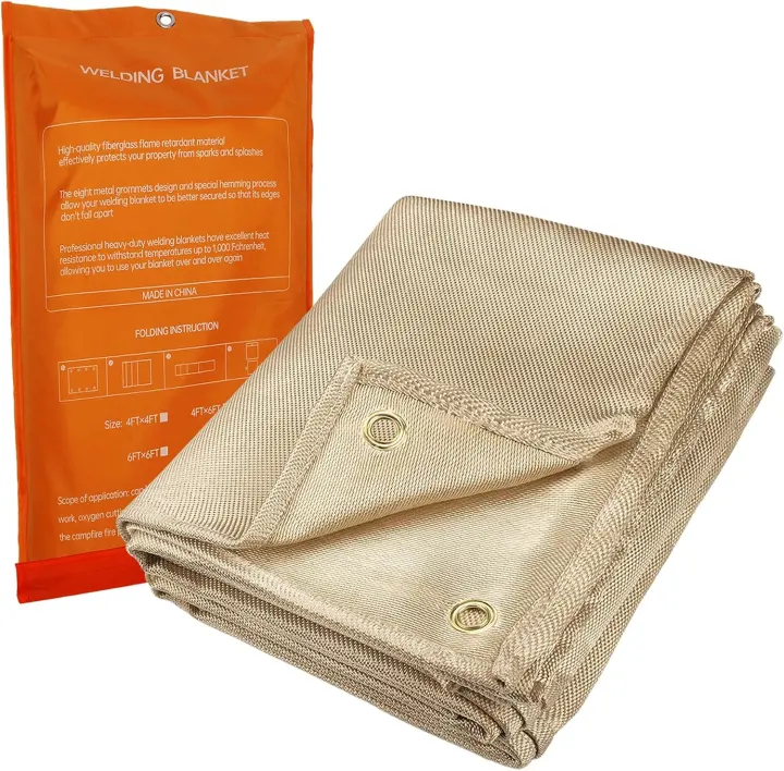 6x8 ft Fiberglass Heavy-Duty Welding Blanket and Curtain