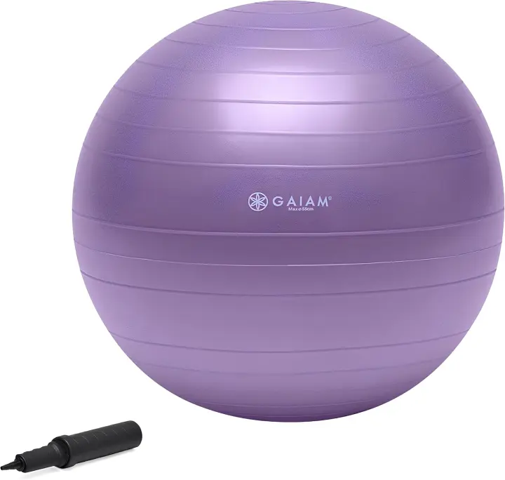 Anti-Burst Stability (Balance) Ball Kit with Pump and Workout Guide