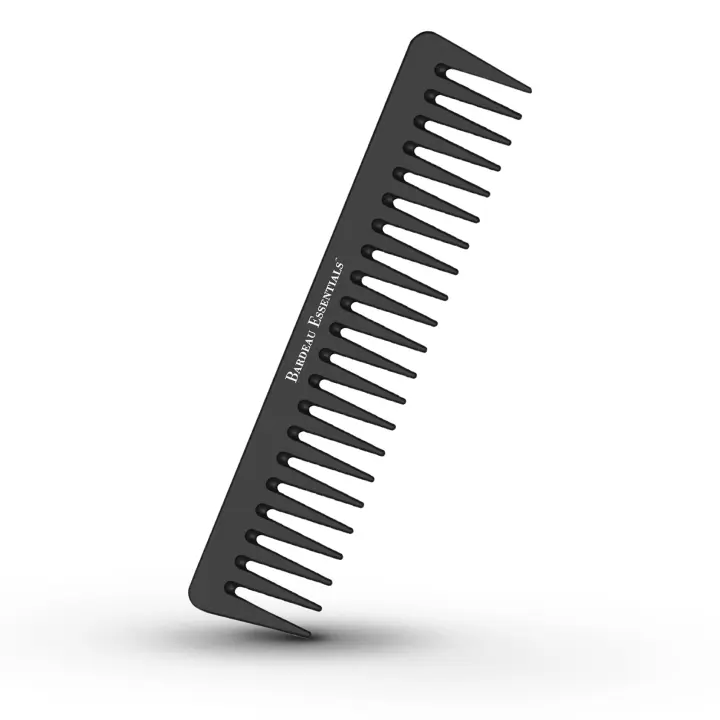 Bardeau Carbon-Fiber Wide-Tooth Comb — 7-Inch Detangling & Styling Tool