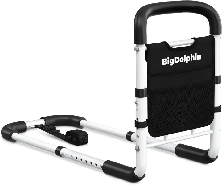 BigDolphin Adjustable Bed Rail for Seniors — 350 lb Capacity