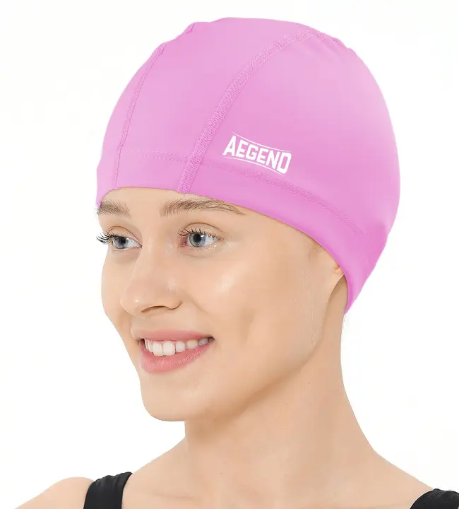 Breathable Fabric Swim Cap with Silicone Waterproof Layer — Cloth Swim Cap