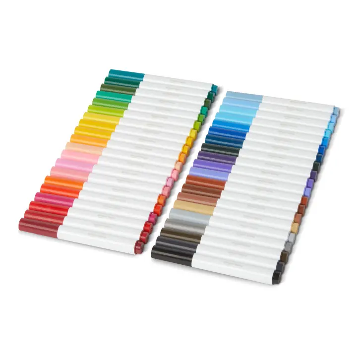 Broad-Line Washable Markers for Kids — Multicolor Pack of 40