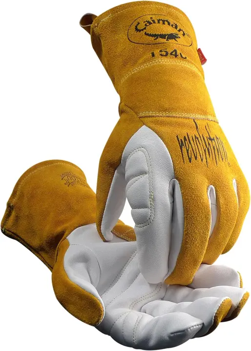 Caiman Premium Goat-Grain TIG / Multi-Task Welding Gloves — Medium