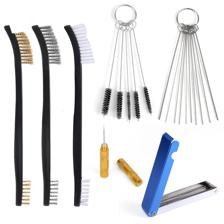 Carburetor Cleaning Kit — Brushes, Needles & Cleaning Wires for Small Engines