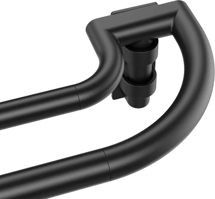 Double Curtain Rod 48–84 in — Heavy-Duty Blackout Dual Rail