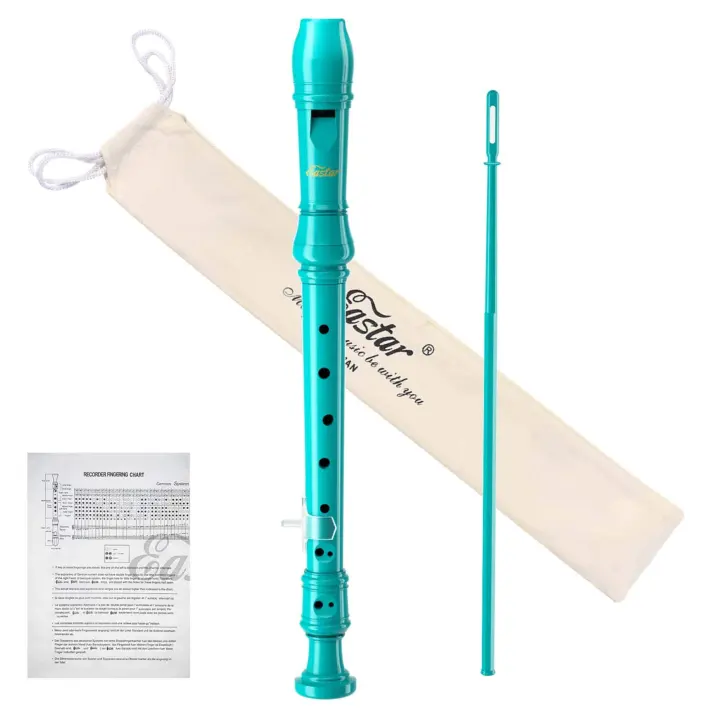 Eastar C/Soprano Recorder Starter Kit — Sky Blue Kids Recorder