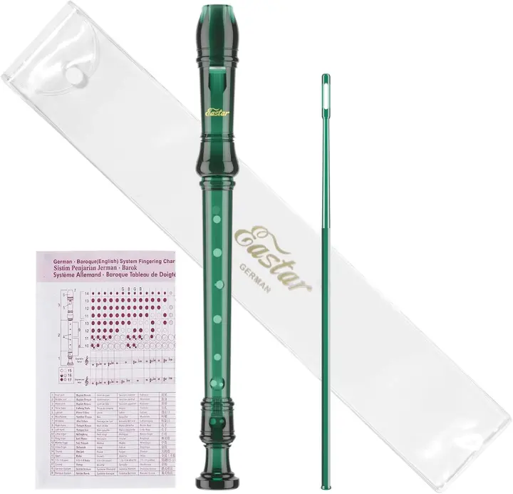 Eastar German C Soprano Recorder Beginner Kit — Dark Green