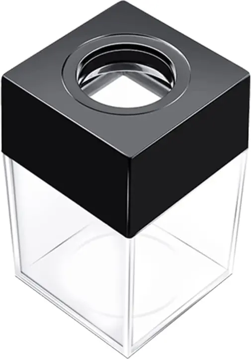 Extra-Large Magnetic Paper Clip Dispenser — 500-Clip Capacity, Black