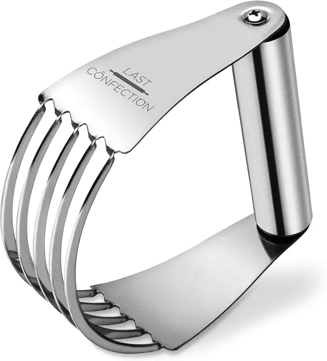 Five-Blade Stainless Steel Dough Blender — Professional Pastry Cutter