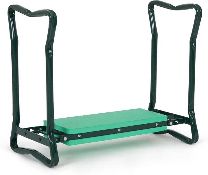 Foldable Garden Kneeler & Seat — 2-in-1 Cushioned Gardening Bench