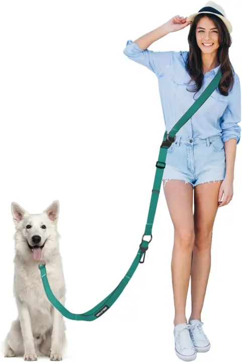 Hands-Free Adjustable Crossbody & Waist Dog Leash