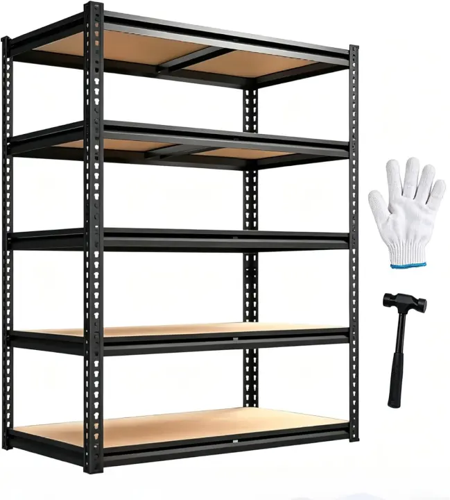 Heavy-Duty Garage Storage Shelving Unit — 72 x 36 x 16 in