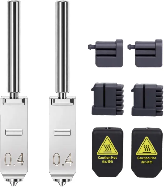 Henaiser Hardened Steel Nozzle 2-Pack 0.4 mm — Quick‑Swap Hotend Upgrade