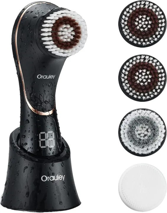 Rechargeable Electric Facial Cleansing Brush — Waterproof Exfoliator
