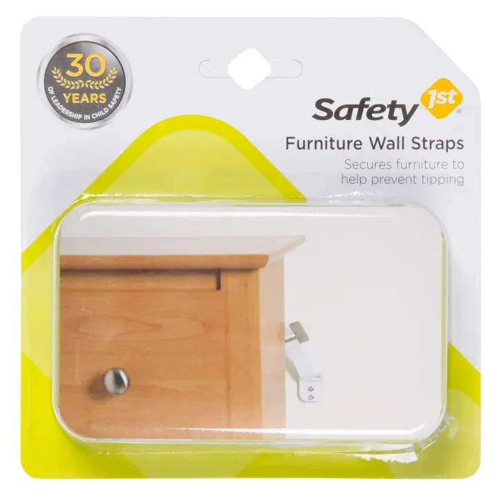 Safety 1st Furniture Wall Straps — 2-Pack Furniture Anchors