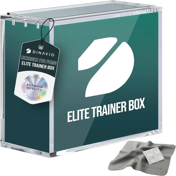 Stackable Acrylic Display Case for Elite Trainer Boxes — Magnetic ETB Protector