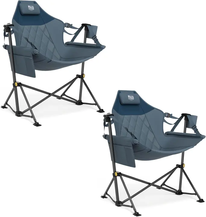 TIMBER RIDGE Folding Hammock Camping Chair with Adjustable Backrest