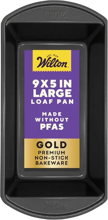 Wilton Gold 9 x 5 in Nonstick Steel Loaf Pan — PFAS-Free, Warp-Resistant